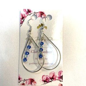 Blue Crystal Earrings